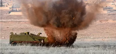 Robot chiến đấu Nga lần đầu tiên xuất hiên trên Quảng trường Đỏ